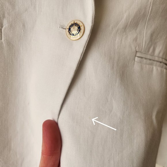 NEW J. Crew White Linen Campbell Blazer 0 00 000 READ: SIZING - Picture 15 of 16